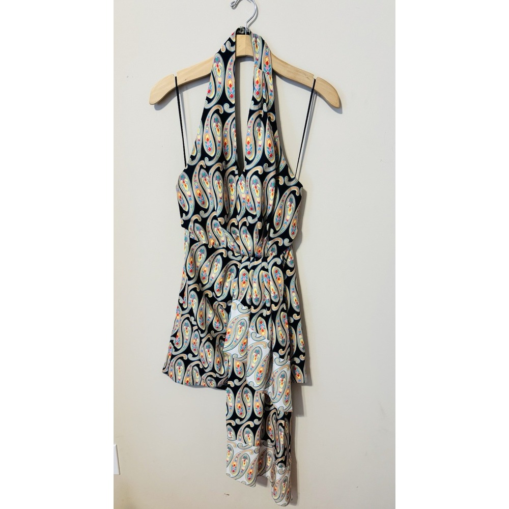 C/Meo Collective Multicolor Paisley Dress Sz Small